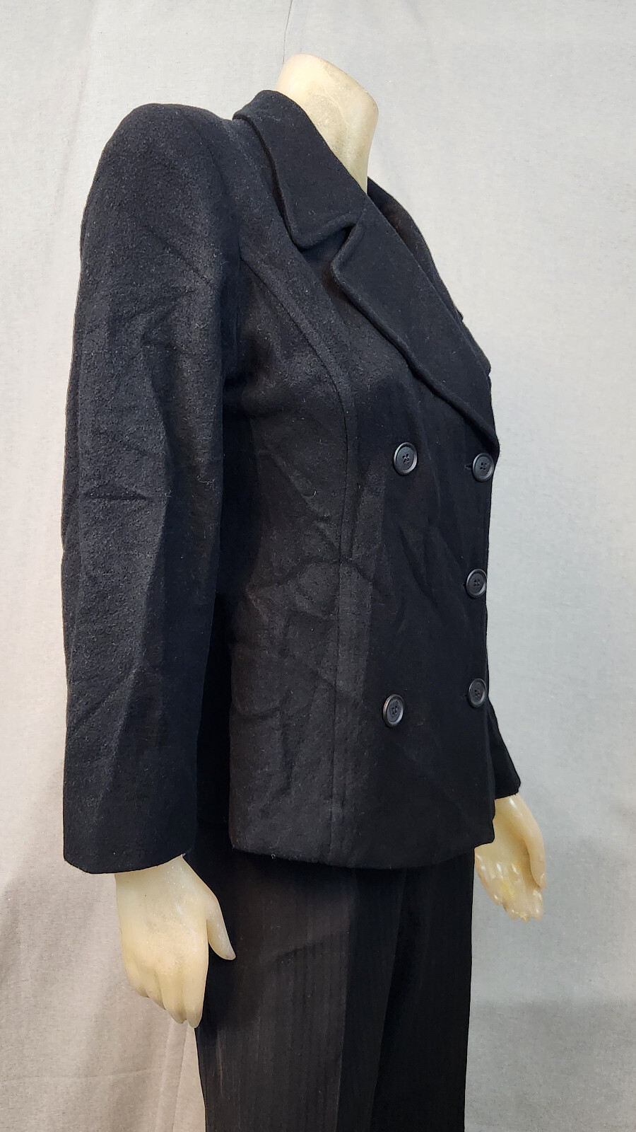 Finity Studio Solid Black Cashmere Wool Blend Jac… - image 2