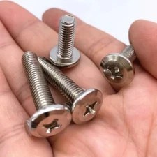 M6 Furniture Connector Bolts Fastener Steel Flat Head Phillips Machine Screws