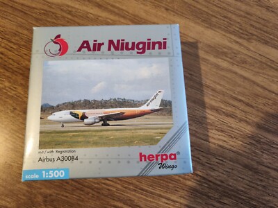 herpa wings｜Air Niugini｜Airbus A300B4 RARE Herpa Wings SAMPLE 1:500 AIR NIUGINI A300B4 P2-ANG