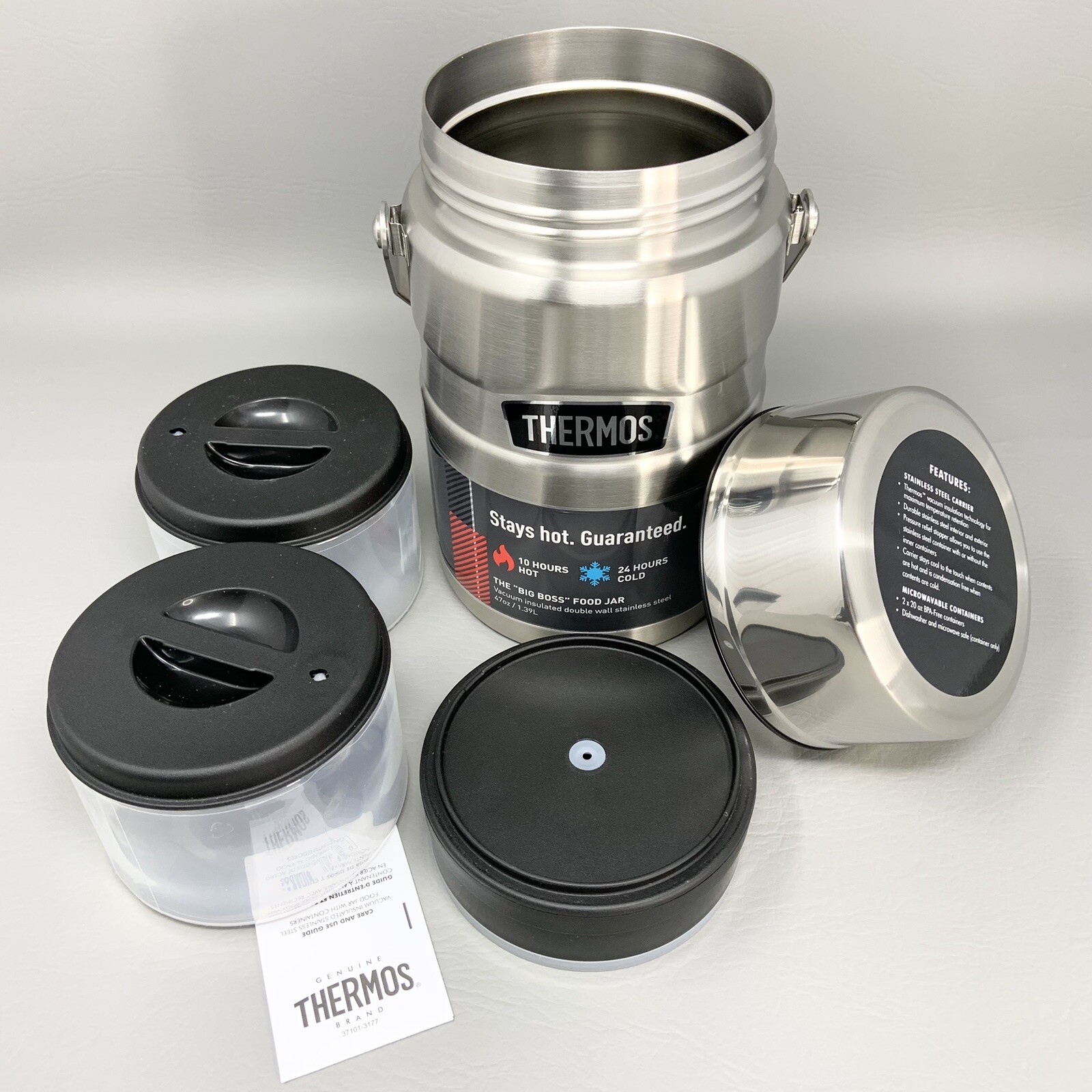 Thermos THE BIG BOSS 47oz Food Jar Stainless Steel Vacuum Insulated