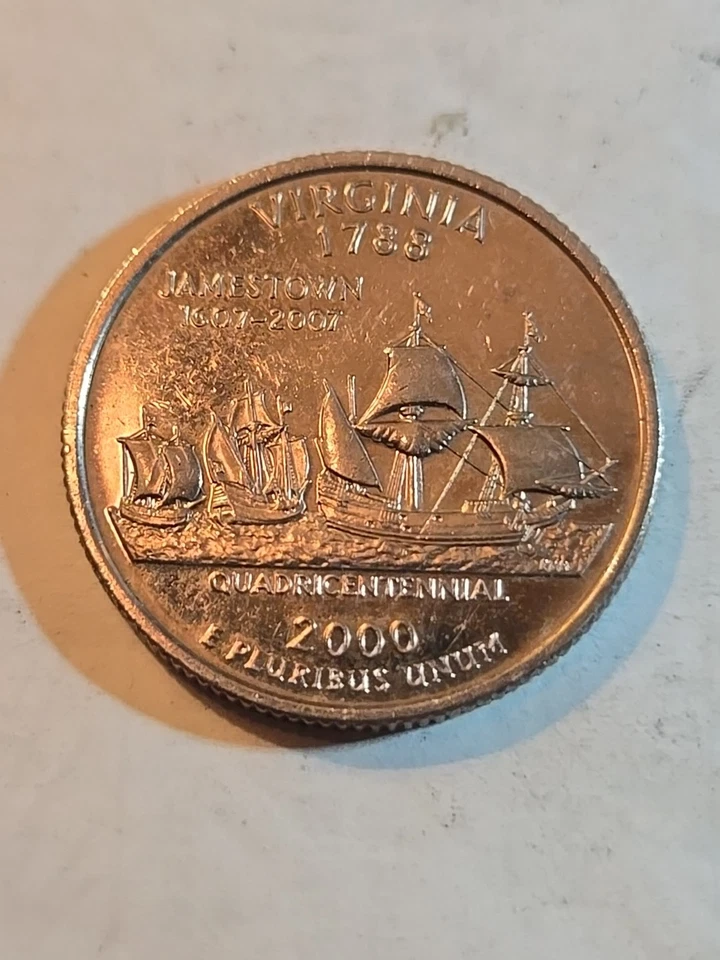 2000 S Virginia State Quarter Bu, Nice Coin! - Image 2 of 2