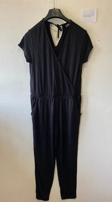 Freemans Black Jersey Jumpsuit    UK 14  US 10  EUR 44  (fm166-9)