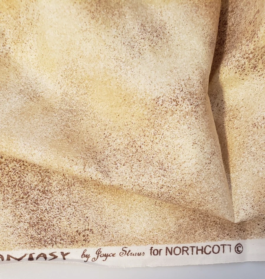 Tela Southwest Fantasy 3 yardas + 4" Joyce Straus Northcott beige marrón moteado Foto 3 de 4