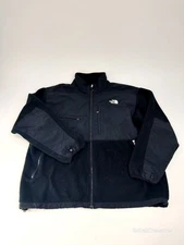 North Face Denali Jacket Mens 2XL Black Full Zip Up Fleece Hiking Softshell
