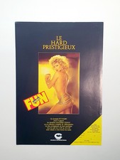 Ancienne Affiche FICHE TECHNIQUE Le Hard Prestigieux VIDÉO Cinema Plv Érotique