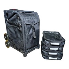 Zuca Stealth Black Sport Insert Non Flashing Wheels w/ Sport Frame  4 Pouches