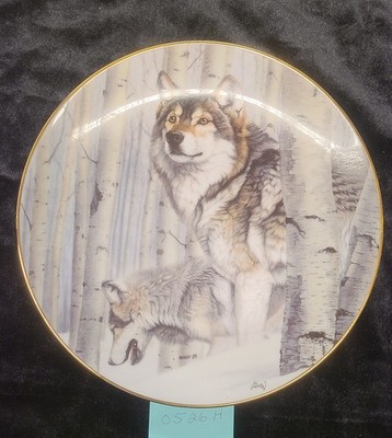 Year of the Wolf Collectors Plate ''Broken Silence''by Hamilton Collection-#0526 H