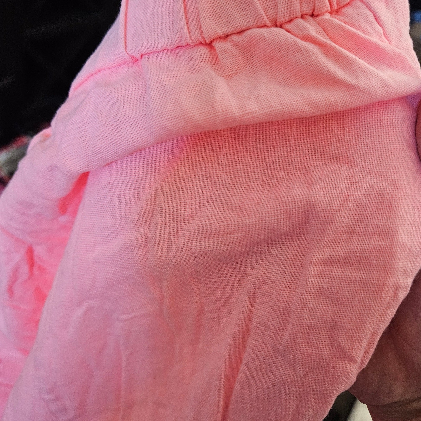 Universal Thread Button Front Linen Blend Midi Sk… - image 9