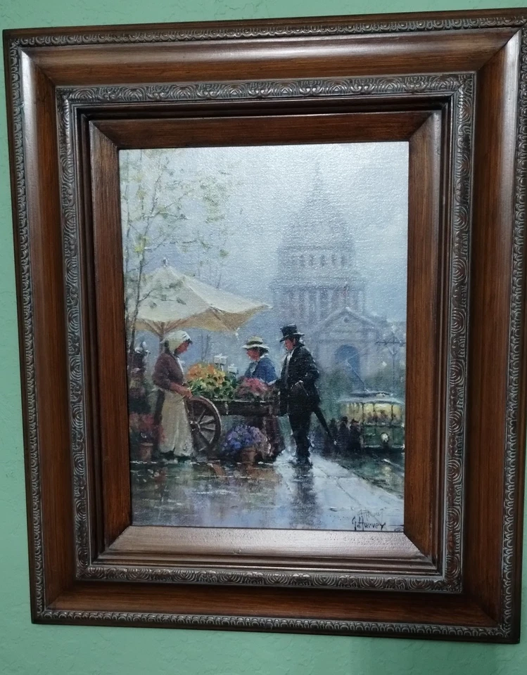 Lienzo G Harvey The Senator Edición Limitada 656/1500 Enmarcado Foto 2 de 4