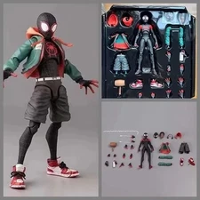Spider-Man Action Figure Miles Morales into the Spider Verse Toys Gift Wiht box
