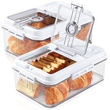 Bread Box Bread Storage Container with Lid for Homemade Bread 2Packs