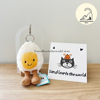 **RETIRED** AUTHENTIC Jellycat Amuseables Happy Boiled Egg Bag Charm