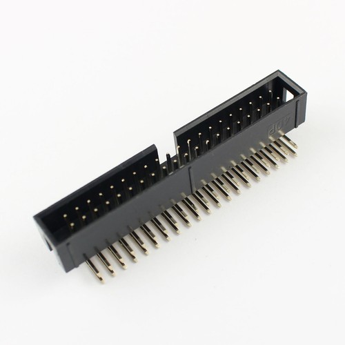 5Pcs 2.54mm 2x20 Pin 40 Pin Right Angle Male Shrouded IDC Box Header Connector - Picture 4 of 6