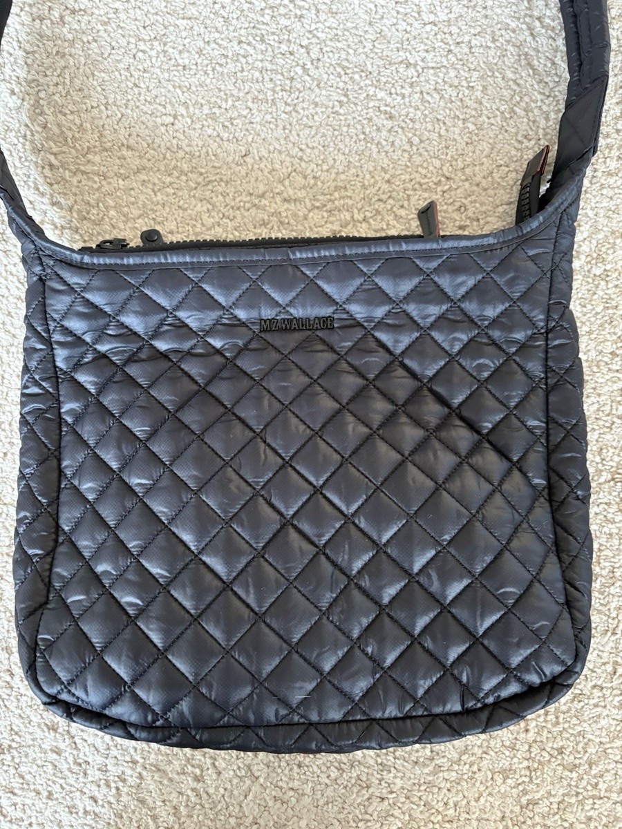 バッグ 126710 MZ Wallace Parker Deluxe Black Crossbody Bag | eBay
