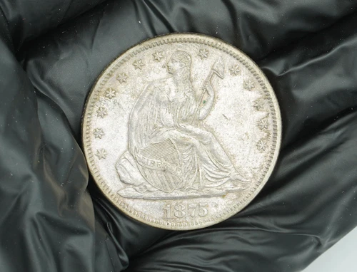 1875 Seated Liberty Half Dollar AU Condition