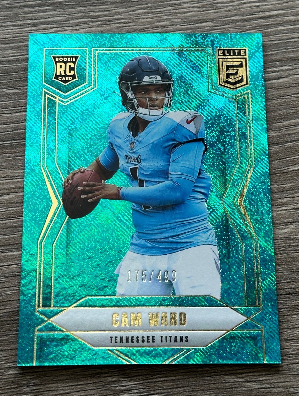 Cam Ward 2025 Donruss Elite - #101 Teal Matrix /499 RC Titans