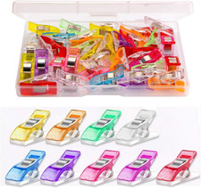 Multipurpose Sewing Clips 30 Pcs Premium Quilting Accessories - Assorted Colo...