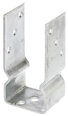 ALBERTS U-Pfostenträger Pfostenanker Balkenschuh Sicke Stahl verzinkt 71x150 mm