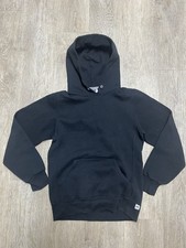 Russell Athletic Boys Black Pullover Hoodie Fleece Long Sleeve Size S