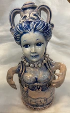 Stacy Lambert Indigenous Southern Folk Art Pottery Milk Maid Jug NC