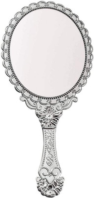 Vintage Hand Mirror with Handle - Cute Cosmetic Handheld Mirror Vanity Makeup Mi