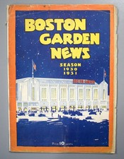 Boston Bruins vs Philadelphia Quakers January 27th 1931 Official Game Program