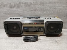 Sharp WQ-T282 D Stereo Radio Cassette Recorder Twin Mechanism WORKS/READ