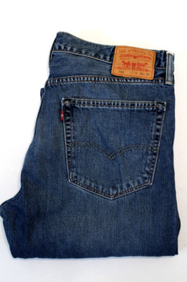 Levi's 562 Loose Fit Tapered Herren Jeans W36 L34 Mid Blue Denim LEVK155