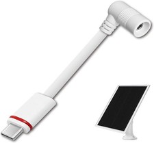 Barrel Adapter, USB-C Adapter Replacement Compatible with Ring Super Solar Panel