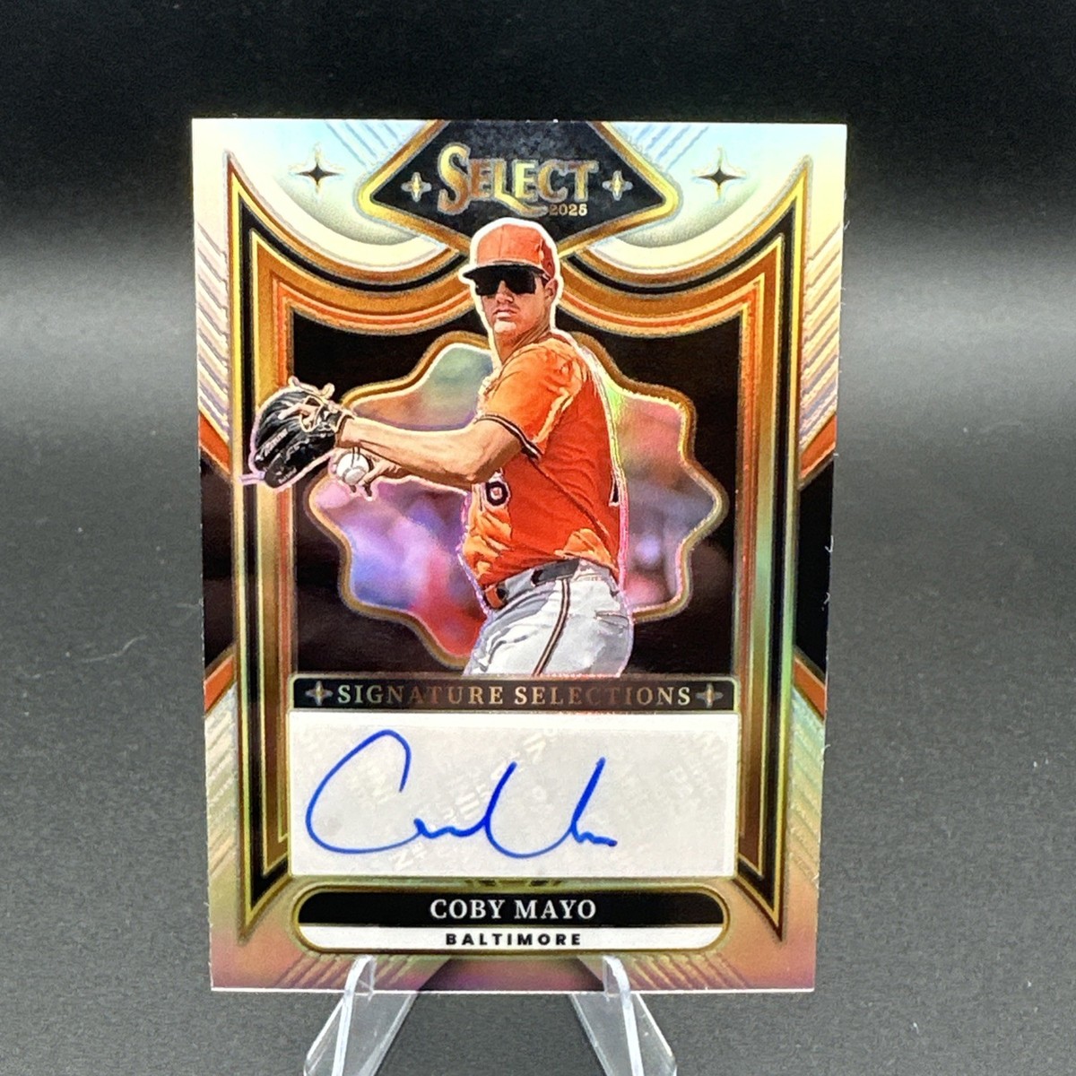 Panini Select 2025 Prizm Autograph Coby Mayo Baltimore SS-CM