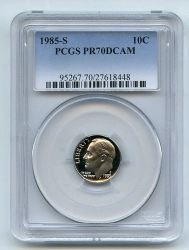 1985-S Roosevelt Dime Proof — photo from another recent sale