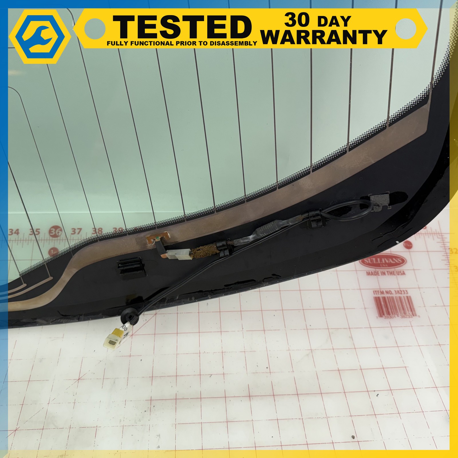 14-17 MASERATI GHIBLI REAR WINSHIELD WINDOW BACK GLASS OEM