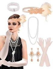 6 PCS 1920s Flapper Great Gatsby Accessories Women Roaring 20s Costume