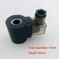 1pc Cartridge Valve Hydraulic Solenoid Valve Coil Inner Hole 14mm,Height 50mm