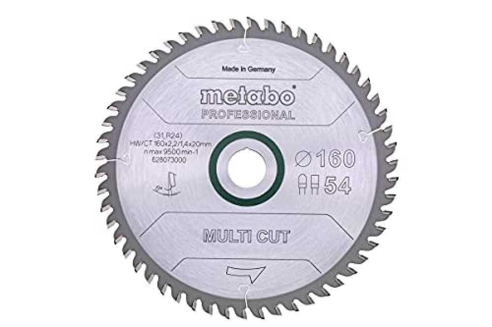 Metabo 628293000 MultiCut Professional 165x20 Z54 - Lama per Alluminio