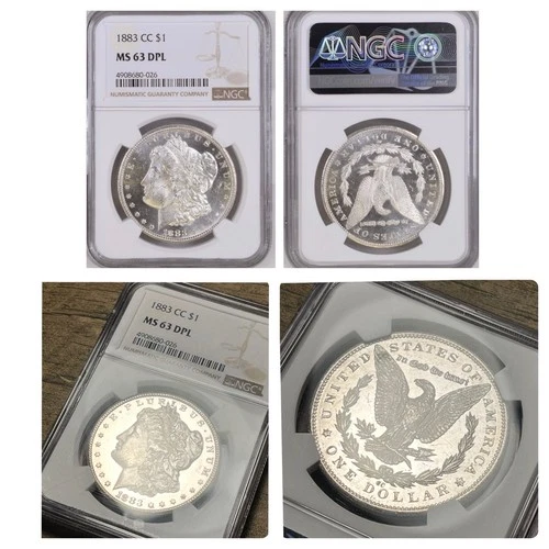 1883-CC Morgan Dollar; NGC MS 63 DPL; Carson City; Deep Reflective Mirrors; DMPL