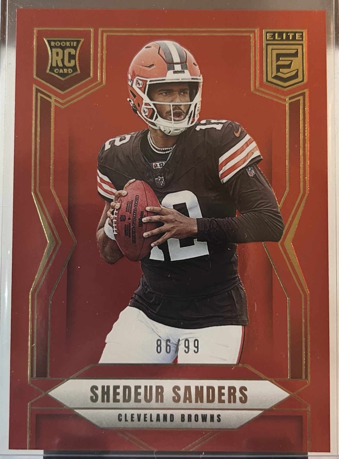 2025 Donruss Elite-Shedeur Sanders-RC #112-Red Parallel /99 🔥