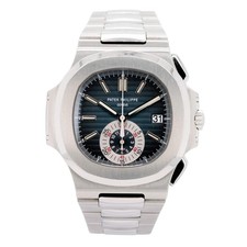 Patek Philippe 5980/1A 001 Nautilus Blue Dial Stainless Steel Watch 2