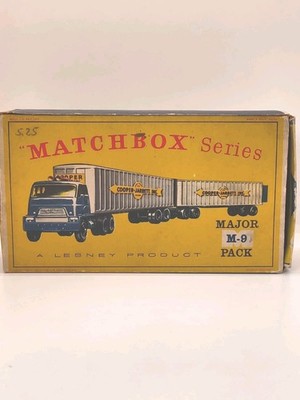 HENDRICKSON INTER-STATE DOUBLE FREIGHTER MATCHBOX LESNEY MAJOR PACK M-9 OVP BOX
