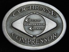 QJ11128 VINTAGE 1970s  COCHRANE COMPRESSOR COMPANY  BELT BUCKLE