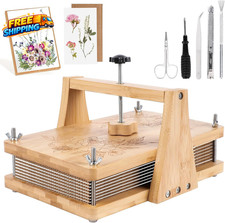 1Set Large Wooden Flower Press Kit Even Pressure Flowers Pressed DIY Arts Set