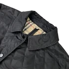 Burberry London Women's Quilted Snap Jacket Black/Novacheck Lining • XL