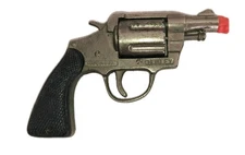 🔥 Vintage Hubley 1950sDetective Cap Gun Toy Colt Revolver Replica Cast Metal 5"