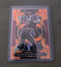 2025 Panini Select - Concourse Marvin Harrison Jr. #22 Black & Orange Shock...
