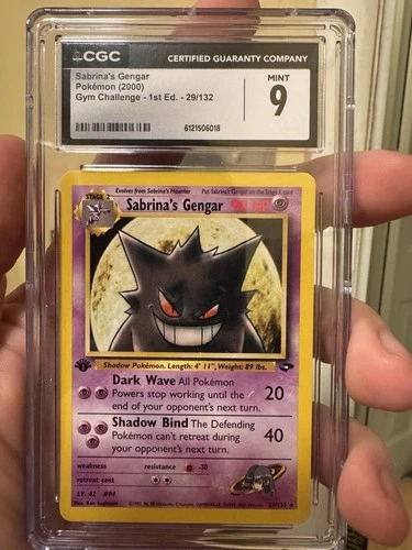 Pokemon First Edition Sabrina’s Gengar Cgc 9 Gym Challenge!!