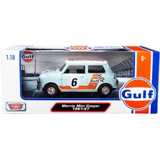 Motormax Mini Cooper Gulf Oil #6 1/18 Scale