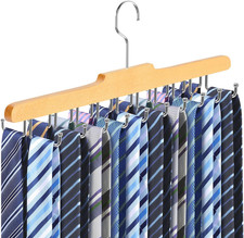 Tie Rack Hanger for Closet Upgraded Non Slip Tie Holder Organizer Space Saving