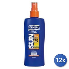12x Bundle Genera Sun Spray Fp 25 Ml 200