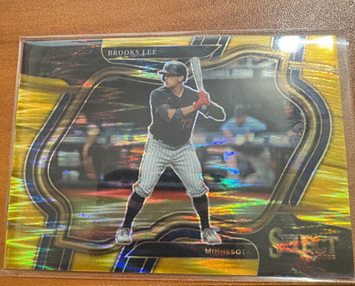 2023 Select Brooks Lee RC Gold Flash Rookie #'d 5/10 Twins SP SSP