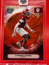 Topps 2025 Bowman University Chrome D'Angelo Ponds #104 Orange 4/25 Indiana